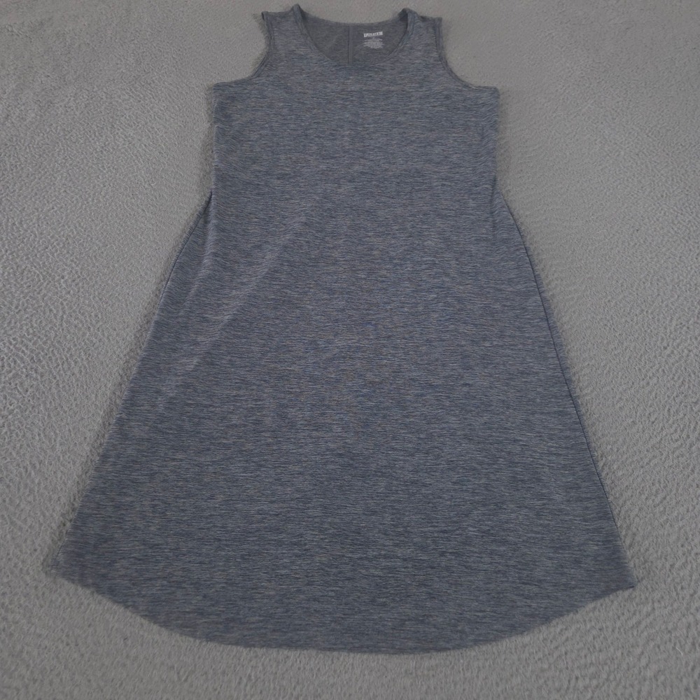 Duluth Trading Co Dress Womens S Blue Armachillo Cooling Space Dye Tank Keyhole